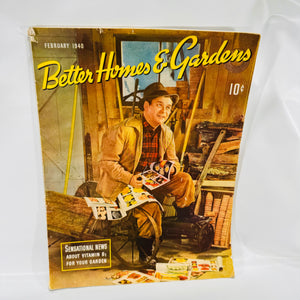 Better Homes & Gardens February 1940 Volume: 16 Issue: 6 Meredith Publishing Co.