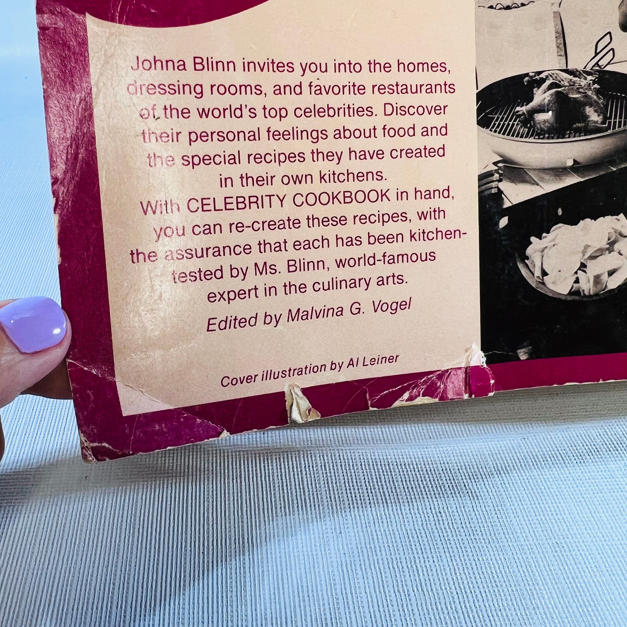 Celebrity Cook Book by Johna Blinn illustrated by Mel Mann 1981 Playmore Inc. Publishers Large Paperback