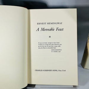 Ernest Hemingway 2-Book Bundle — A Moveable Feast (1964) + The Garden of Eden (1986, DJ) | Classic Literature / Literary Fiction