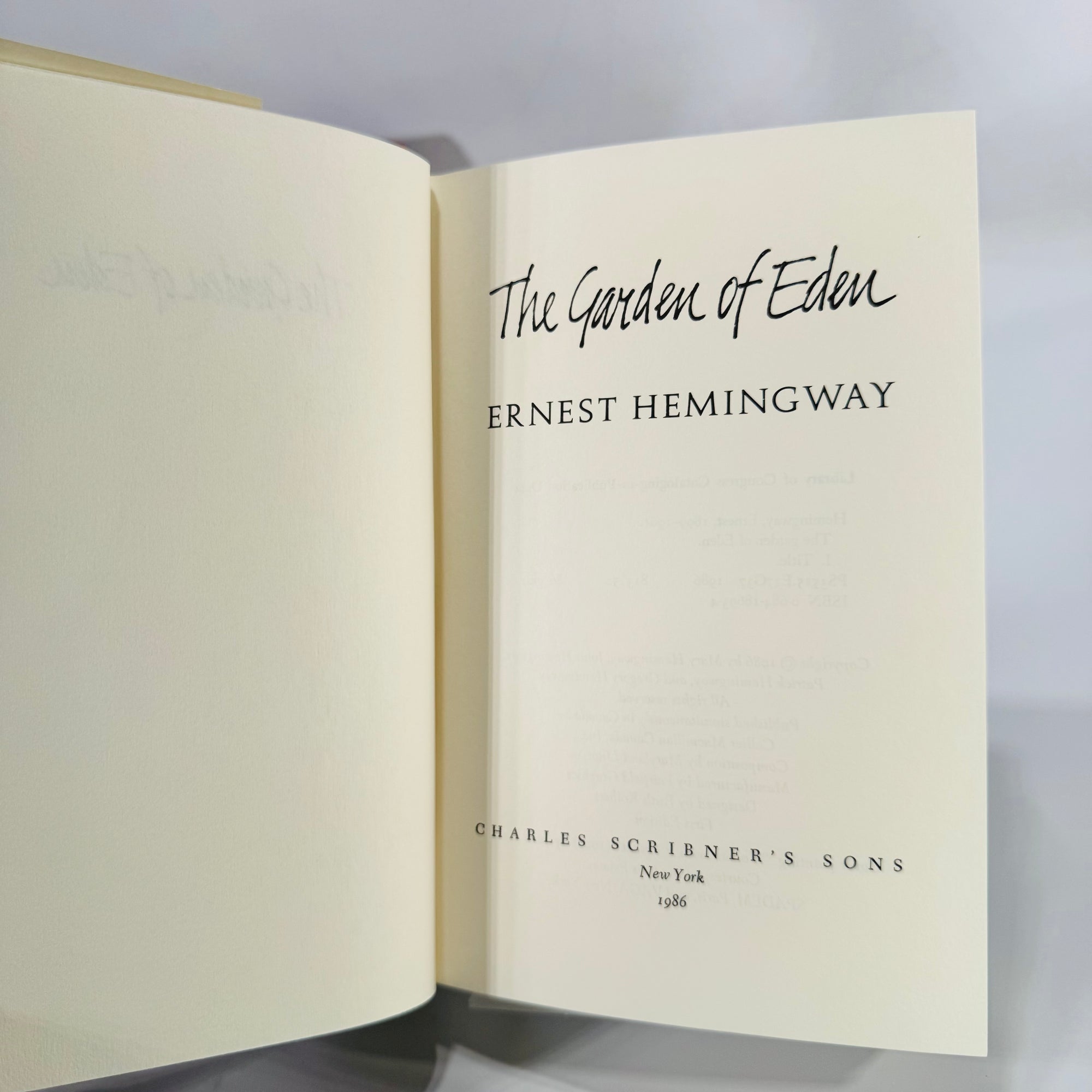 Ernest Hemingway 2-Book Bundle — A Moveable Feast (1964) + The Garden of Eden (1986, DJ) | Classic Literature / Literary Fiction