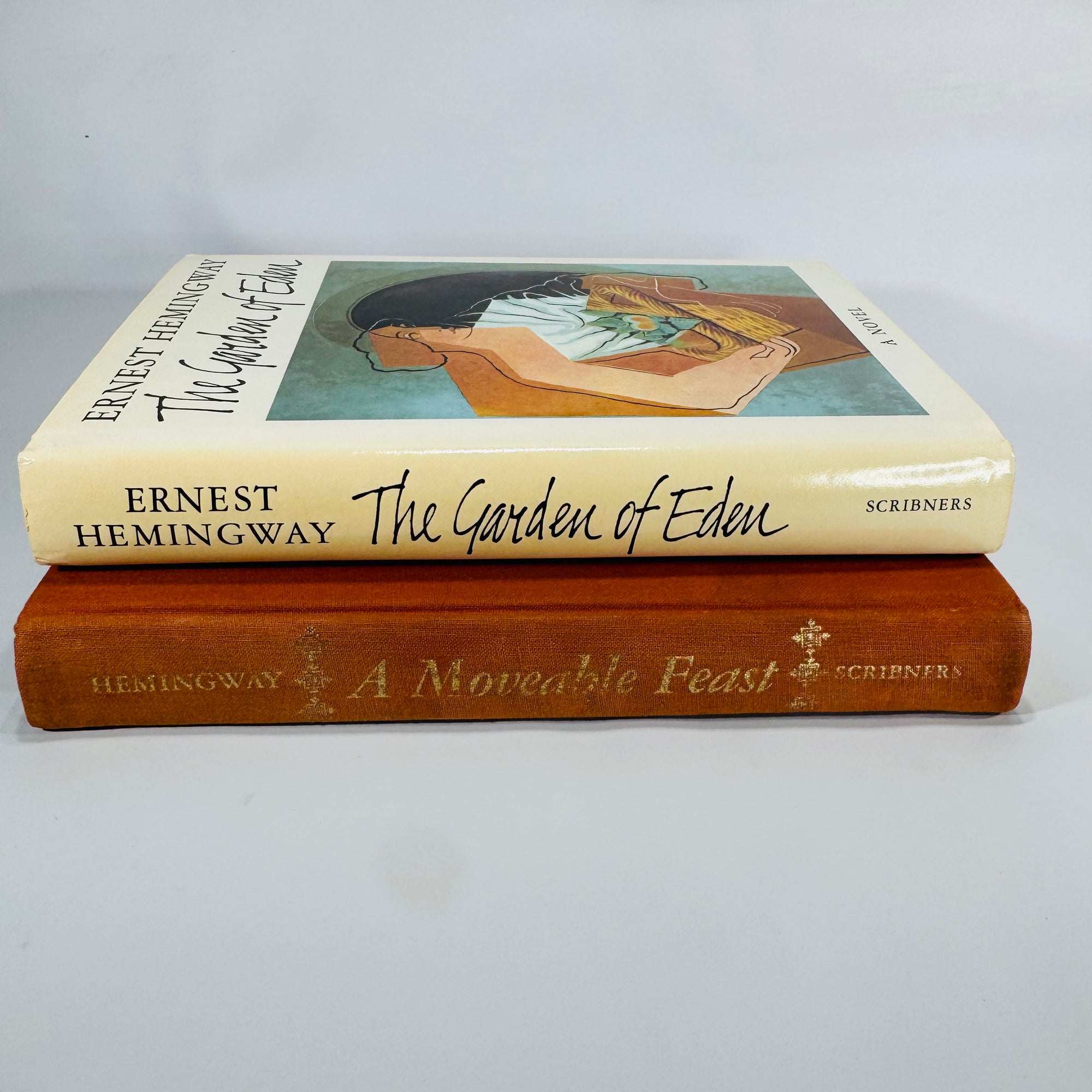 Ernest Hemingway 2-Book Bundle — A Moveable Feast (1964) + The Garden of Eden (1986, DJ) | Classic Literature / Literary Fiction