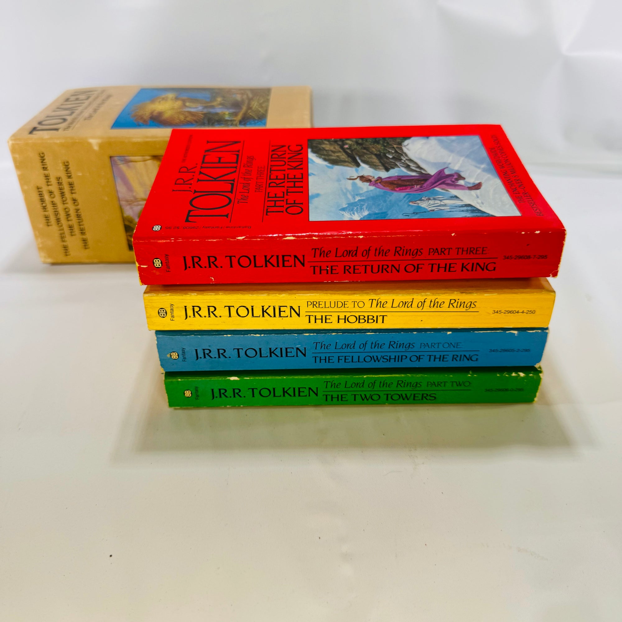 The Lord of The Rings Box Set Paperbacks J.R.R. Tolkien 1983 Ballentine Publishers