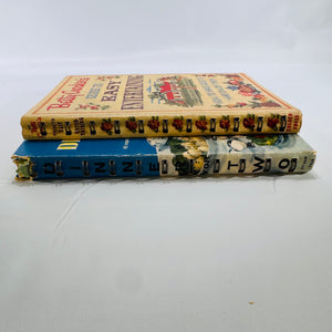 Two Betty Crocker Vintage Cookbooks (Dinner for Two & Easy Entertaining) 1958–1959, Hardcover, Spiral Bound