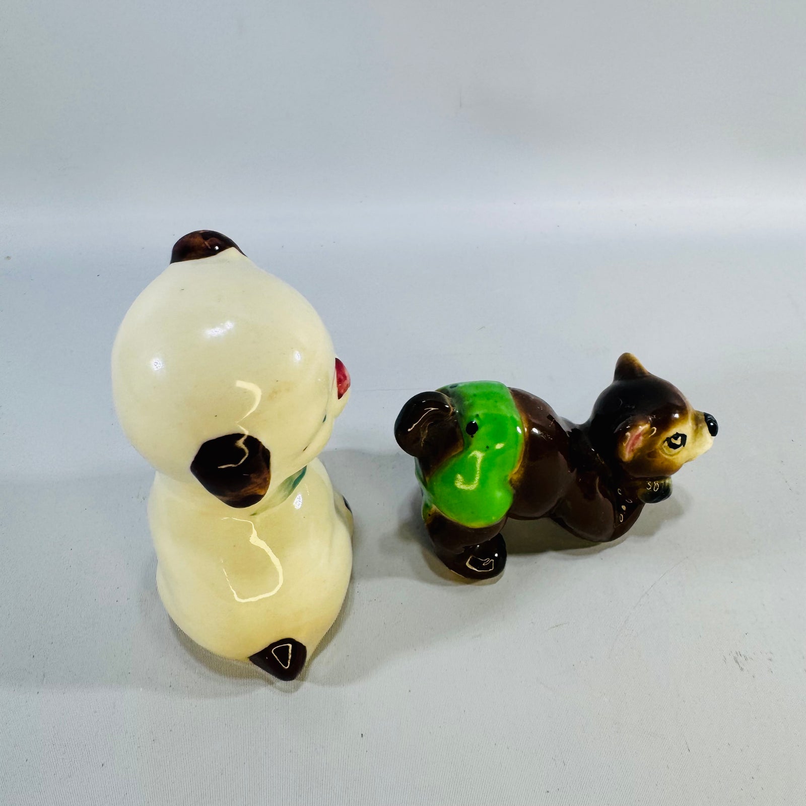 Vintage Shawnee Pottery Ceramic Animal Figurines Bundle — Hand-Painted (Set of 2)