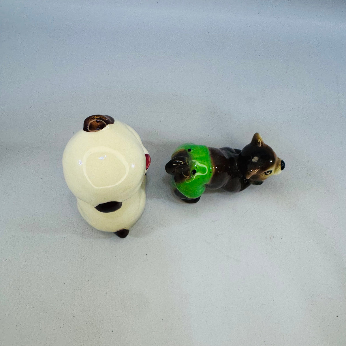 Vintage Shawnee Pottery Ceramic Animal Figurines Bundle — Hand-Painted (Set of 2)
