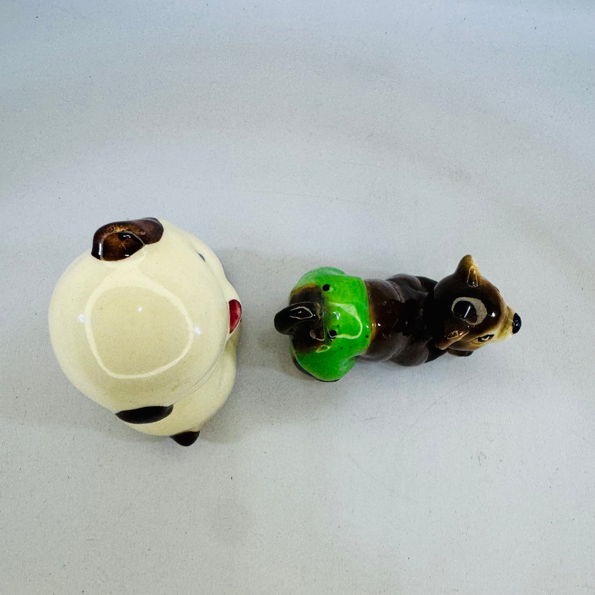 Vintage Shawnee Pottery Ceramic Animal Figurines Bundle — Hand-Painted (Set of 2)