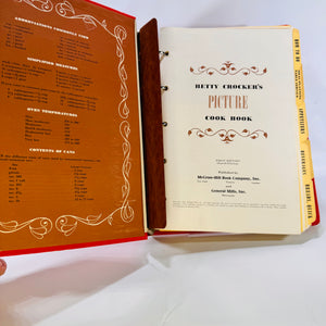 Betty Crocker’s Picture Cook Book (1950), McGraw-Hill, AS FOUND Hardcover Binder, Vintage Cookbook