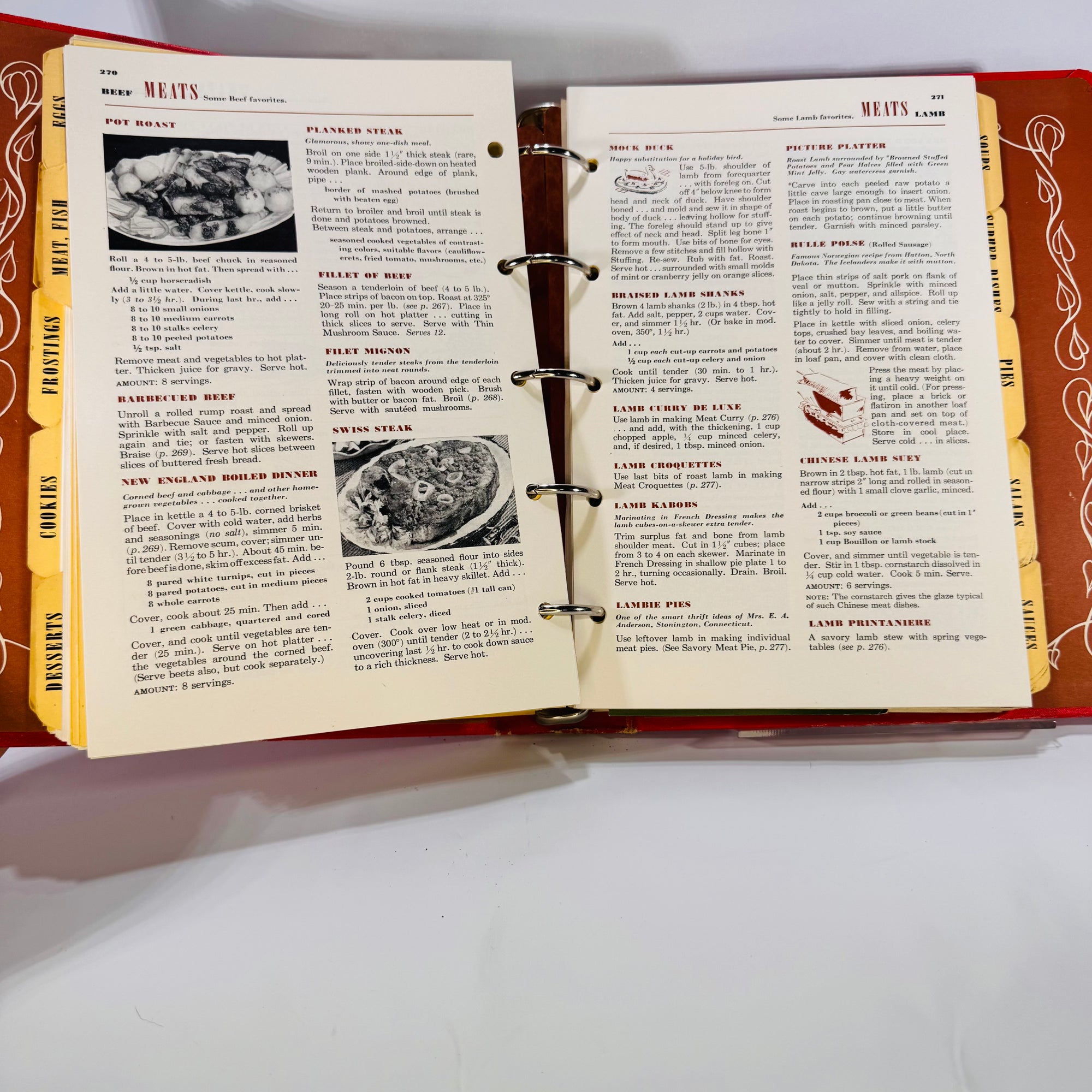 Betty Crocker’s Picture Cook Book (1950), McGraw-Hill, AS FOUND Hardcover Binder, Vintage Cookbook