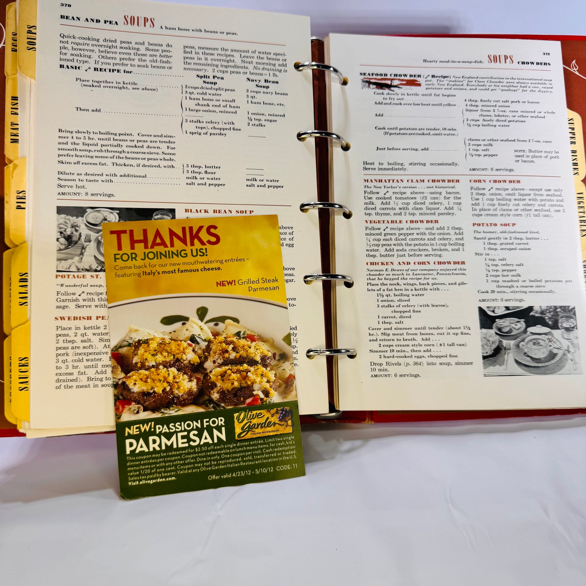 Betty Crocker’s Picture Cook Book (1950), McGraw-Hill, AS FOUND Hardcover Binder, Vintage Cookbook