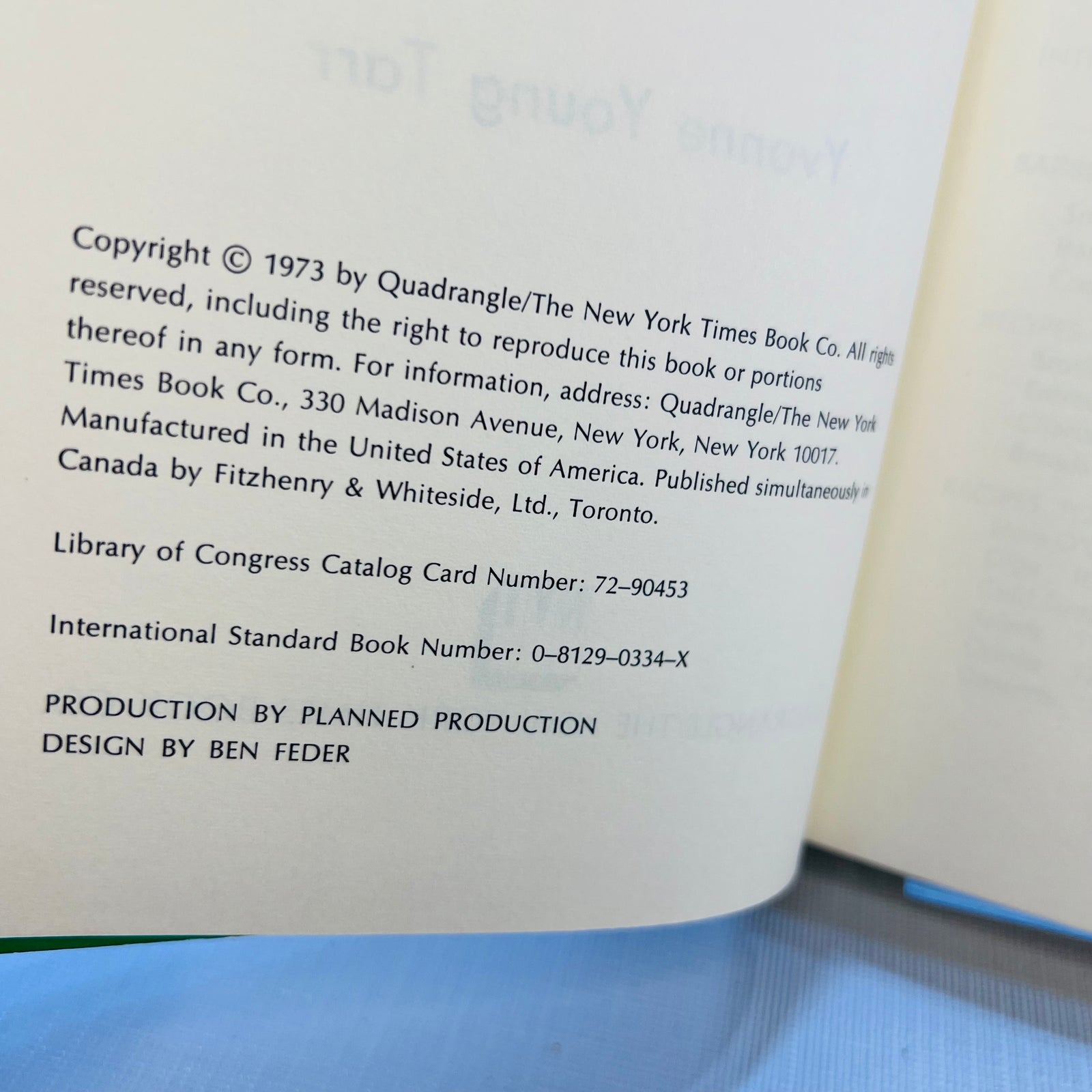 The Complete Outdoor Cookbook by Yvonne Young 1973 Quadrangle/The New York Times Book Co.