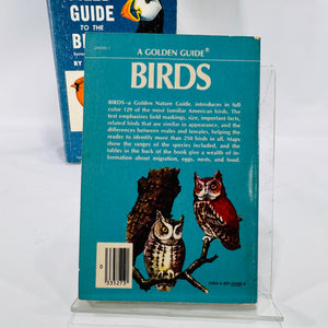 Two Paperback Birding Books: A Field Guide to the Birds by Roger Tory Peterson (1947) and A Golden Guide to Birds by Herbert S. Zim (1956) – Vintage Nature Guides
