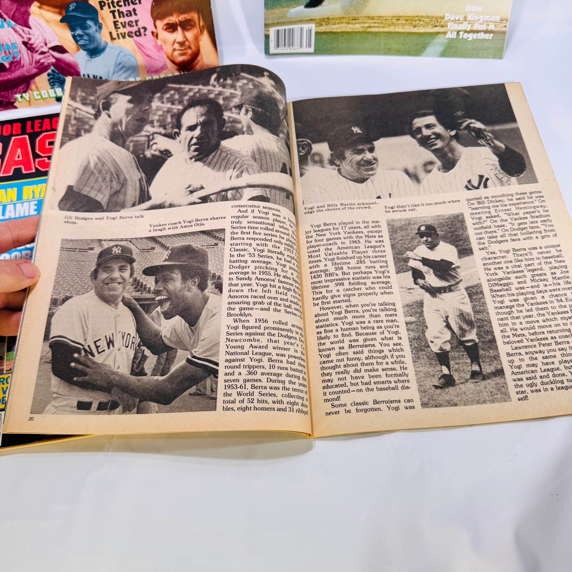 Vintage Baseball Magazine Lot 1979–1980, Classic Sports Ephemera