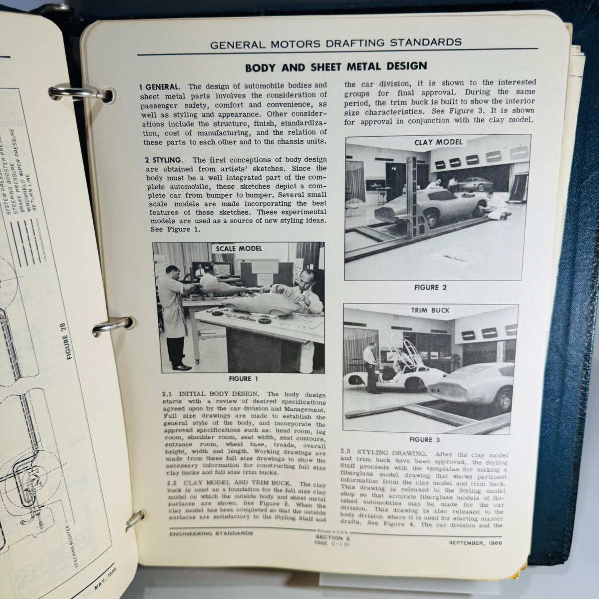 Vintage General Motors Engineering Standards Binder 1950s-60s GM Drafting & Screw Thread Standards with Provenance