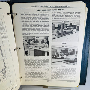 Vintage General Motors Engineering Standards Binder 1950s-60s GM Drafting & Screw Thread Standards with Provenance