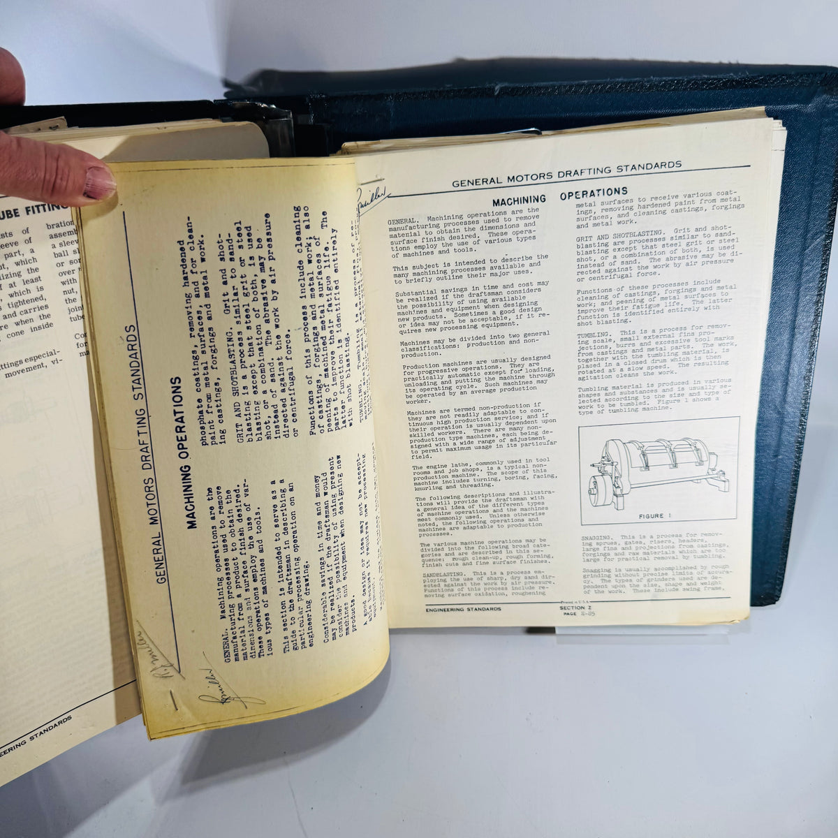 Vintage General Motors Engineering Standards Binder 1950s-60s GM Drafting & Screw Thread Standards with Provenance