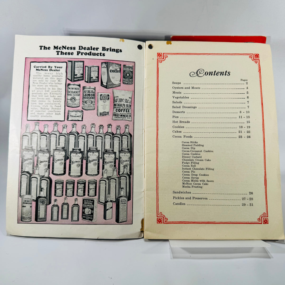 Vintage Cooking Ephemera Bundle — McNess Cook Book, Cake Secrets (1934), Lemon Pie Pamphlet | Advertising Recipes, Vintage Cooking Ephemera