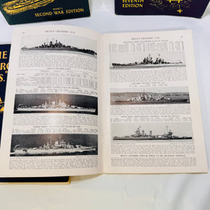Four Vintage Naval Reference Books by James Charles Fahey (Military History) 1944–1958, Paperback