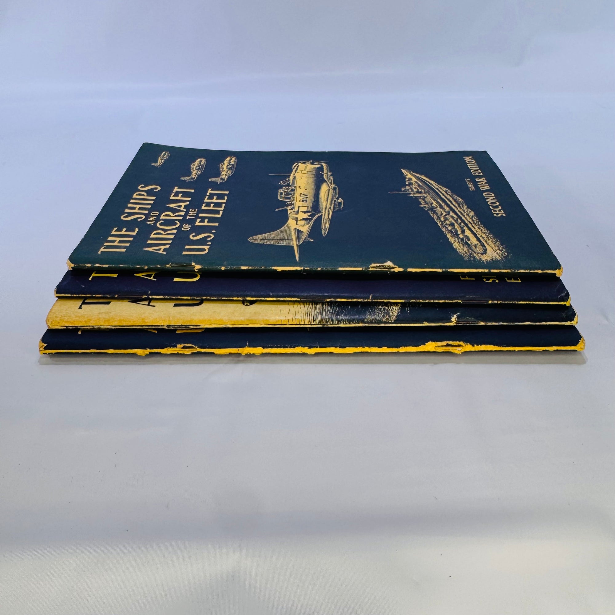 Four Vintage Naval Reference Books by James Charles Fahey (Military History) 1944–1958, Paperback