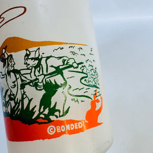Vintage Famous Ohio Indians Glass, The Prophet Shawnee, Bonded Oil Promotional 1960s