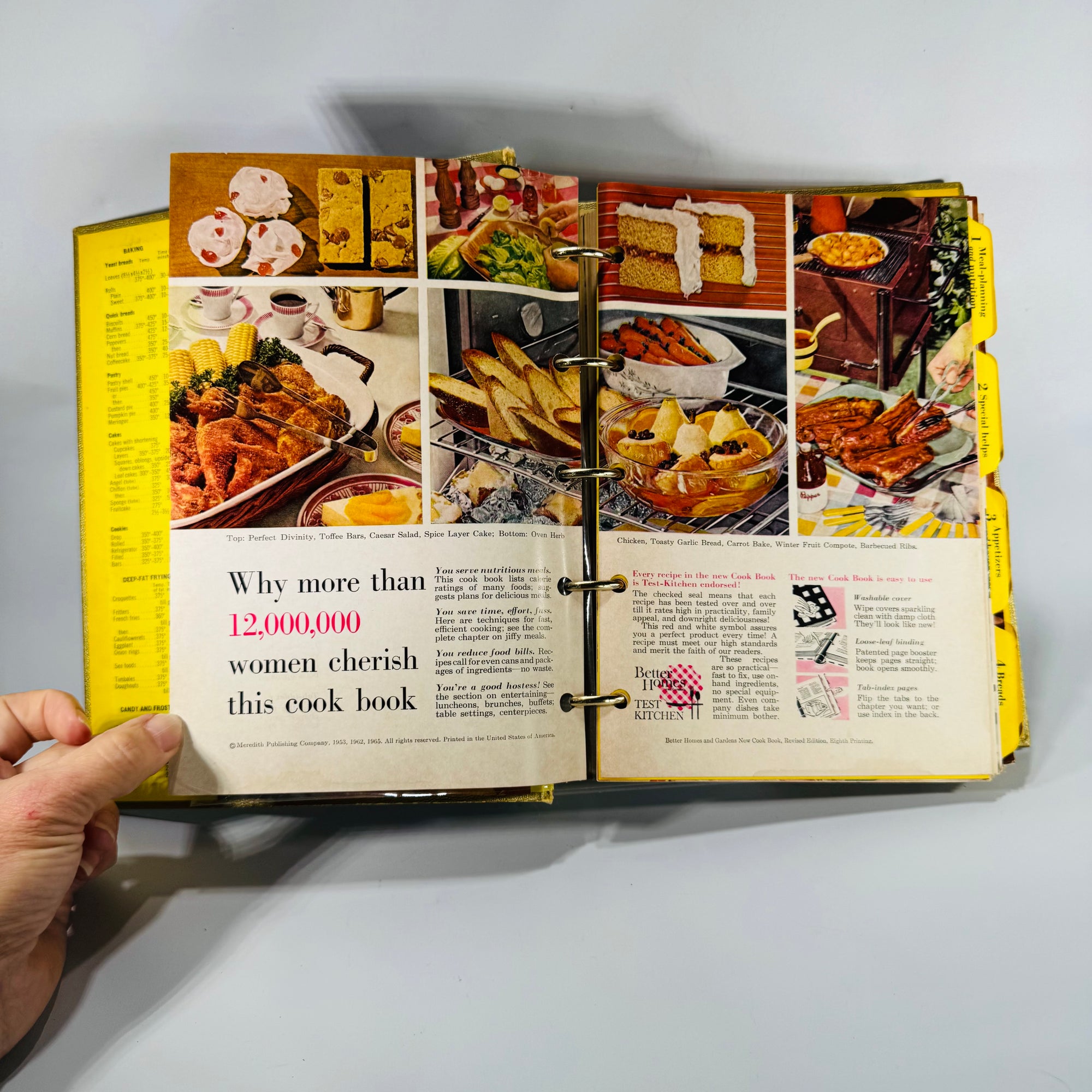 Vintage Cookbook – Better Homes & Gardens New Cook Book (Gold Souvenir Edition, 1960s) — Meredith Press | Mid-Century Recipes, 5-Ring Binder