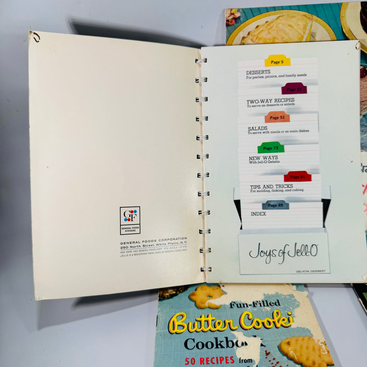 Vintage Cooking Ephemera — Mid-Century Recipe Booklet Bundle (1950s–1960s) — Jell-O, Borden’s, Pillsbury, Fleischmann’s | Advertising Recipes, Culinary Ephemera
