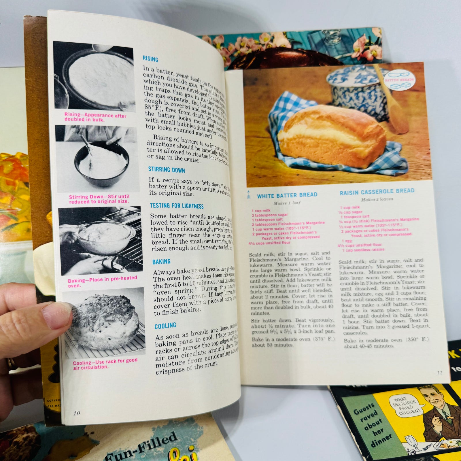 Vintage Cooking Ephemera — Mid-Century Recipe Booklet Bundle (1950s–1960s) — Jell-O, Borden’s, Pillsbury, Fleischmann’s | Advertising Recipes, Culinary Ephemera