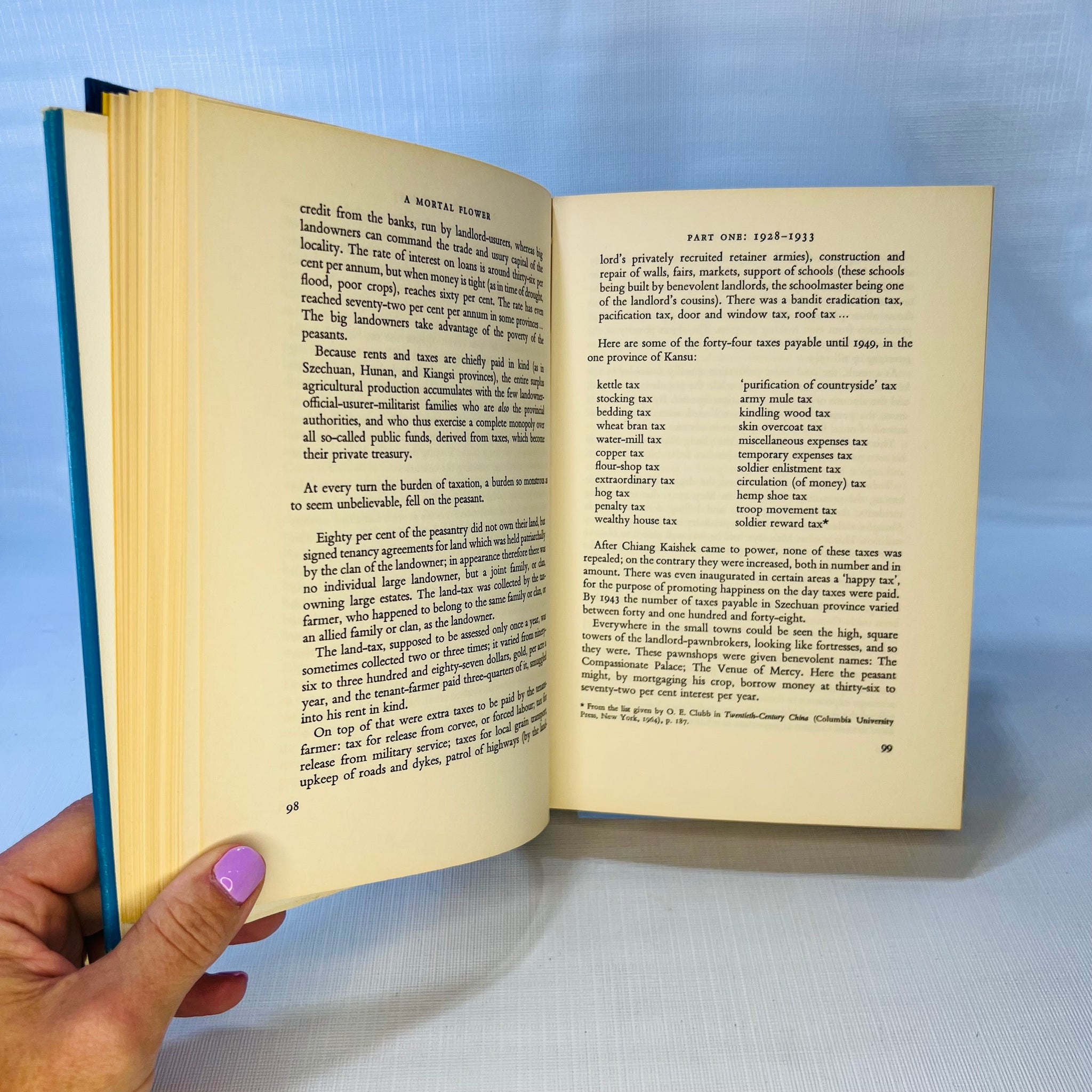 A Mortal Flower by Han Suyin 1966 Fst American Edition GP Putnams Sons