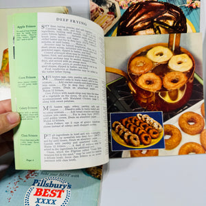 Vintage Cooking Ephemera — Mid-Century Recipe Booklet Bundle (1950s–1960s) — Jell-O, Borden’s, Pillsbury, Fleischmann’s | Advertising Recipes, Culinary Ephemera