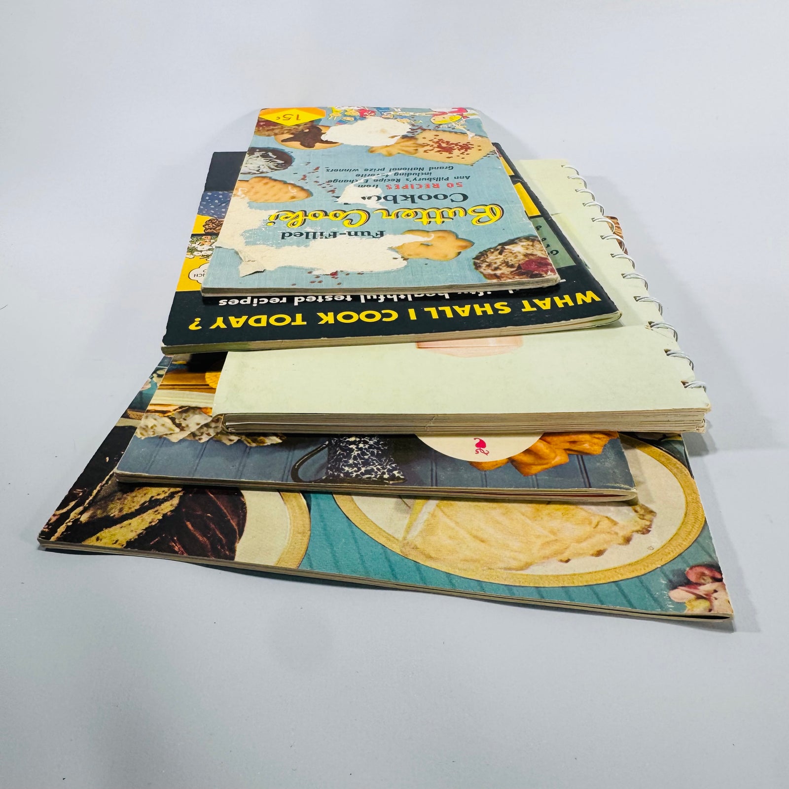 Vintage Cooking Ephemera — Mid-Century Recipe Booklet Bundle (1950s–1960s) — Jell-O, Borden’s, Pillsbury, Fleischmann’s | Advertising Recipes, Culinary Ephemera