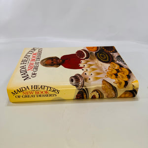 Two Maida Heatter's Cook Books Book of Great Cookies (1977) & New Book of Great Desserts (1982) Hardcover