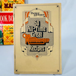 Vintage Church Cookbook Bundle — Meals from the Manse + 50 All-Time Great Hamburger Recipes — Zondervan & Better Homes | Community Recipes