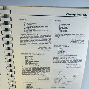 Beta Sigma Phi International Cookbook Desserts — 1968 Spiral Bound Vintage Recipes Party Beverages