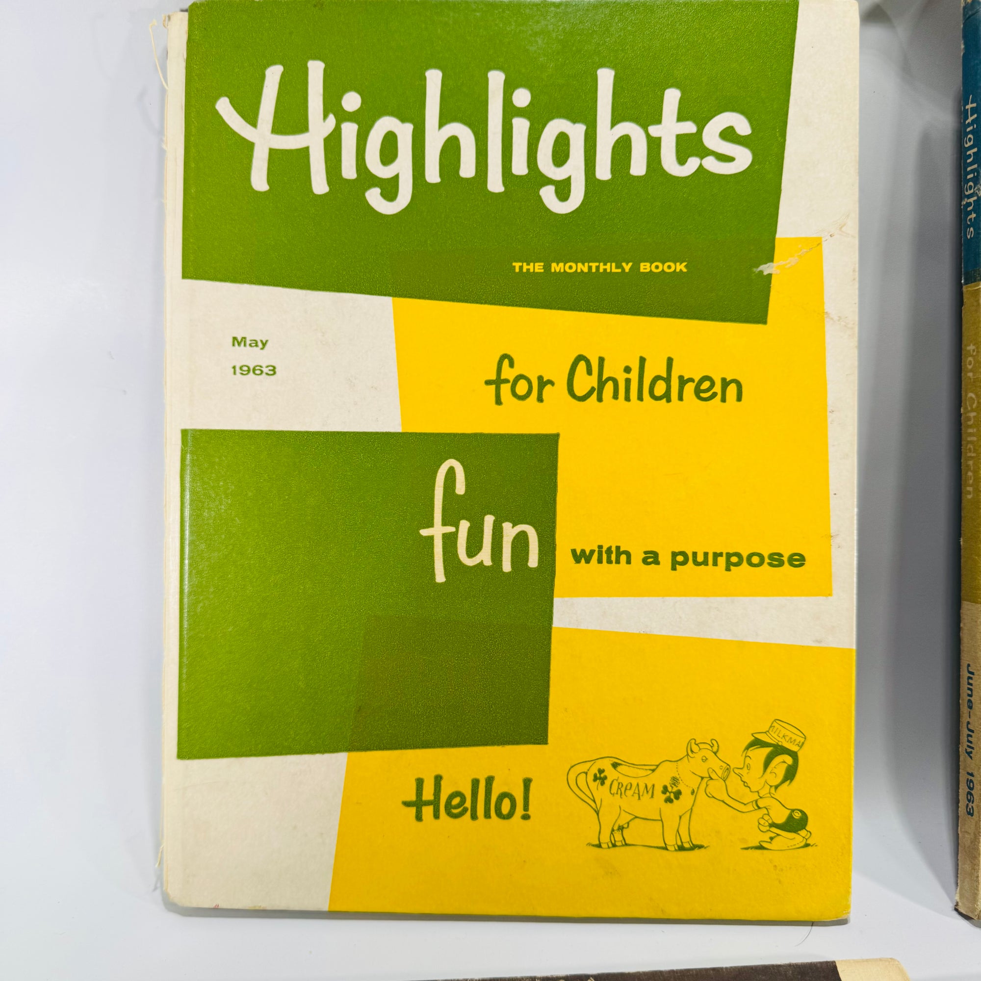 Vintage Children’s Educational Annuals — Highlights for Children (1963 Issues) — Set of 4 | Illustrated Activities & Stories, Children’s Educational