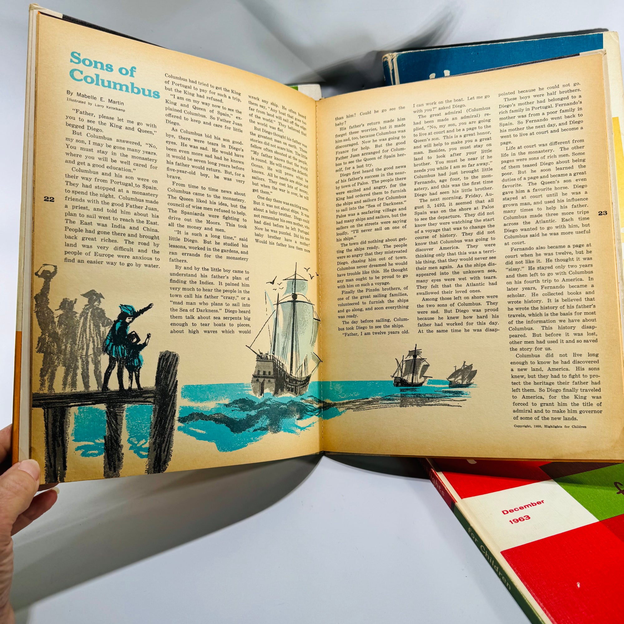 Vintage Children’s Educational Annuals — Highlights for Children (1963 Issues) — Set of 4 | Illustrated Activities & Stories, Children’s Educational