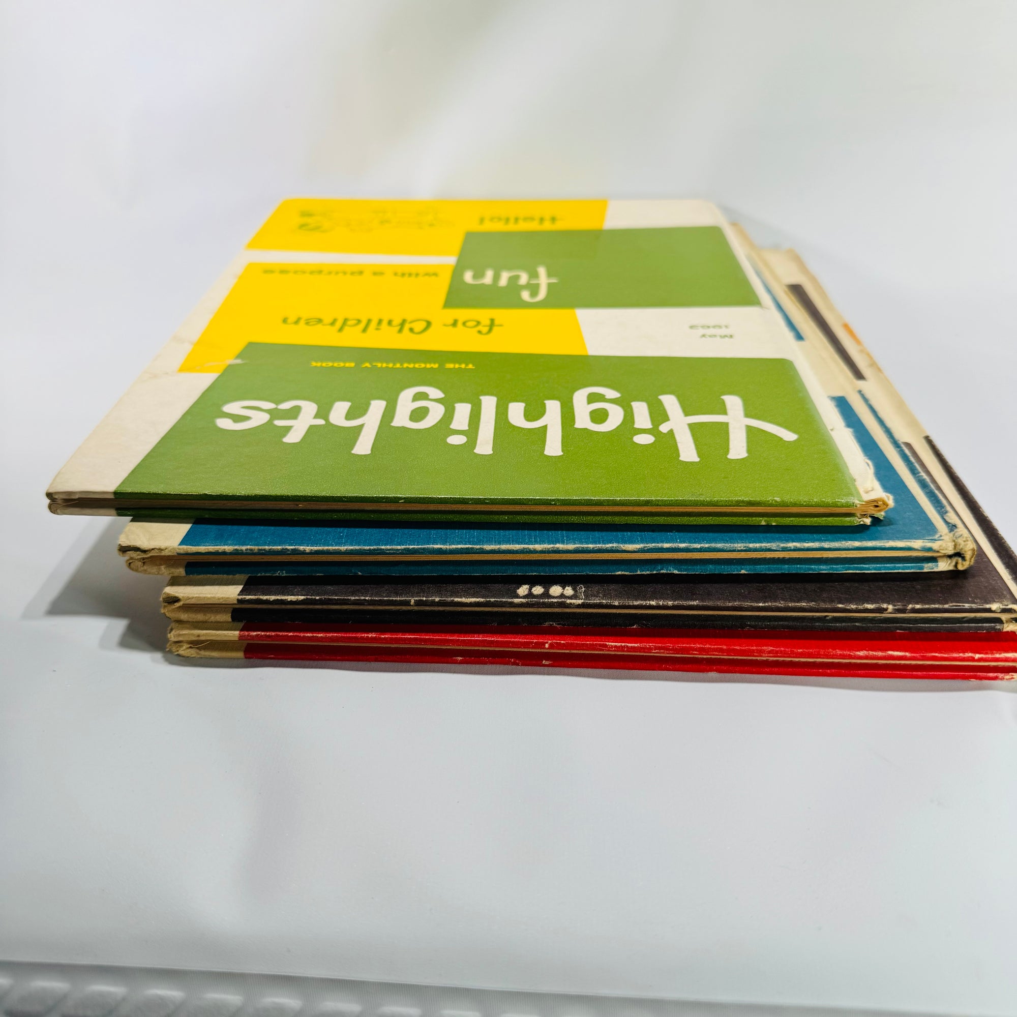 Vintage Children’s Educational Annuals — Highlights for Children (1963 Issues) — Set of 4 | Illustrated Activities & Stories, Children’s Educational