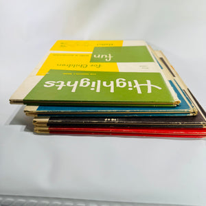 Vintage Children’s Educational Annuals — Highlights for Children (1963 Issues) — Set of 4 | Illustrated Activities & Stories, Children’s Educational