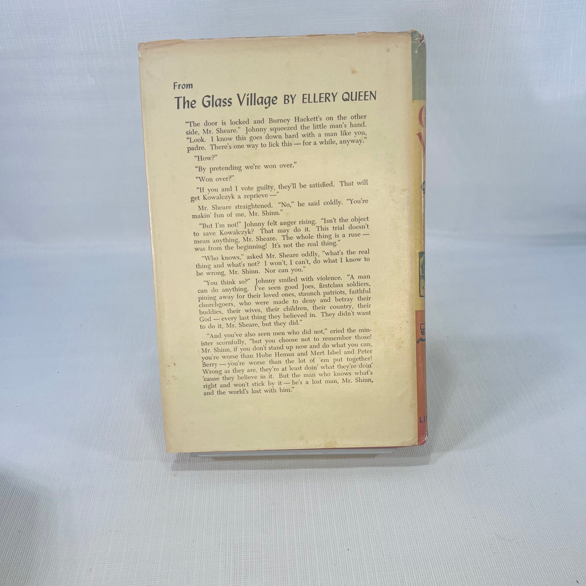 The Glass Village by Ellery Queen 1954 Little Brown and Company