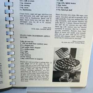 The Beta Sigma Phi International Holiday Cookbook, Vintage Spiral Bound, 900 Recipes with Color Illustrations and Festive Menus