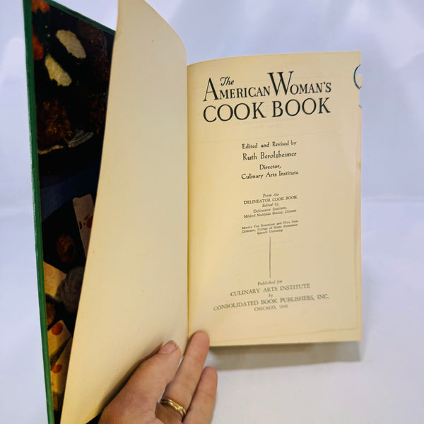 Vintage Cookbook The American Woman’s Cook Book store Recipes 1942