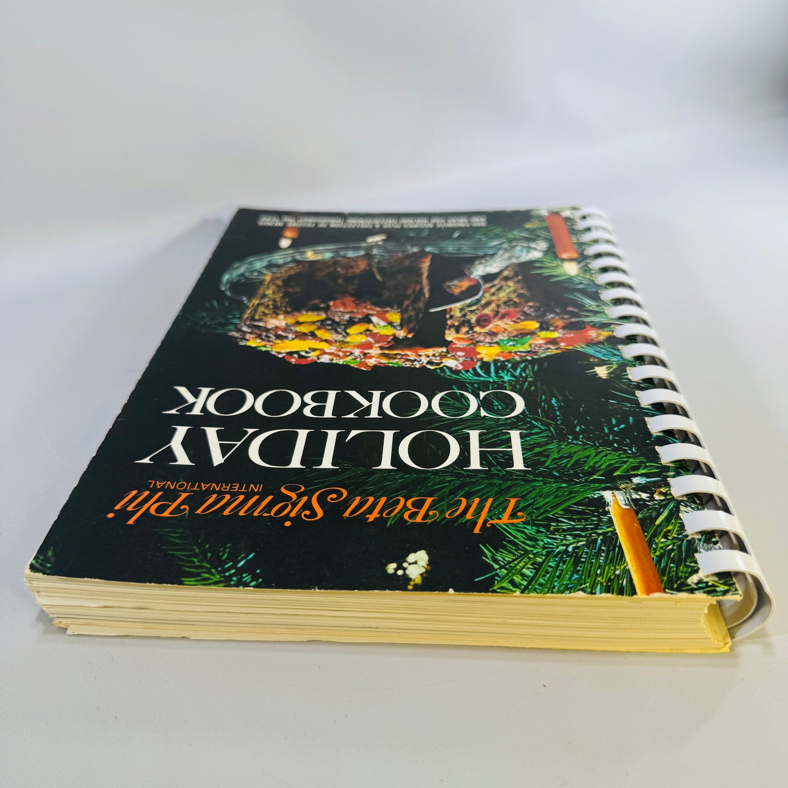 The Beta Sigma Phi International Holiday Cookbook, Vintage Spiral Bound, 900 Recipes with Color Illustrations and Festive Menus