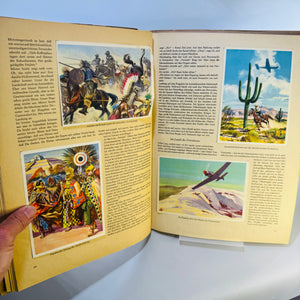 German Vintage Children's Adventure Book, Sanella Promotional Album, 1952, Illustrated Central & South America