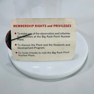 Big Rock Point Nuclear Plant Inspectors Club Certificate & Mighty Atom Club Pin – Vintage Atomic Age Ephemera