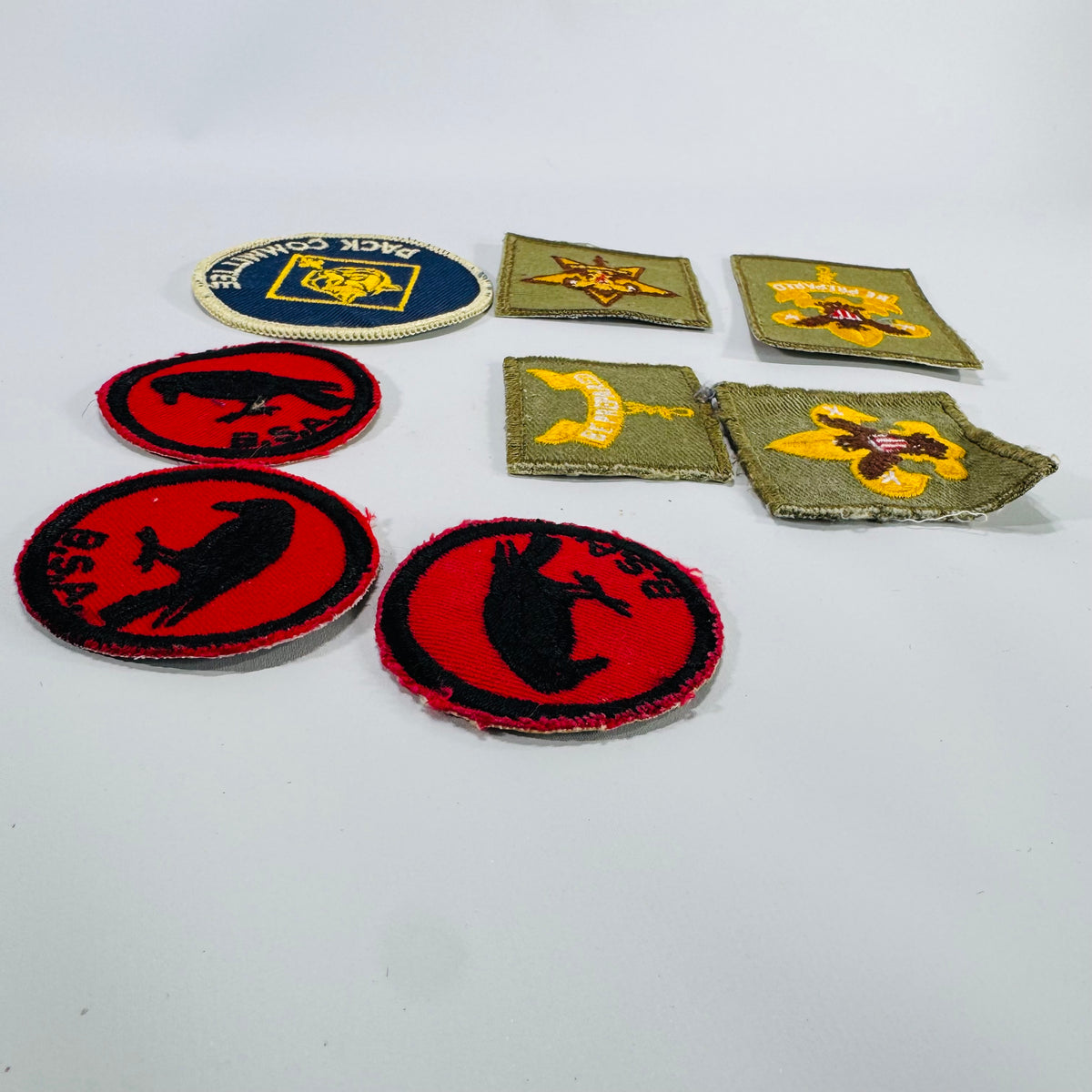 Vintage Boy Scout Patch Lot – BSA Pack Committee & Uniform Patches