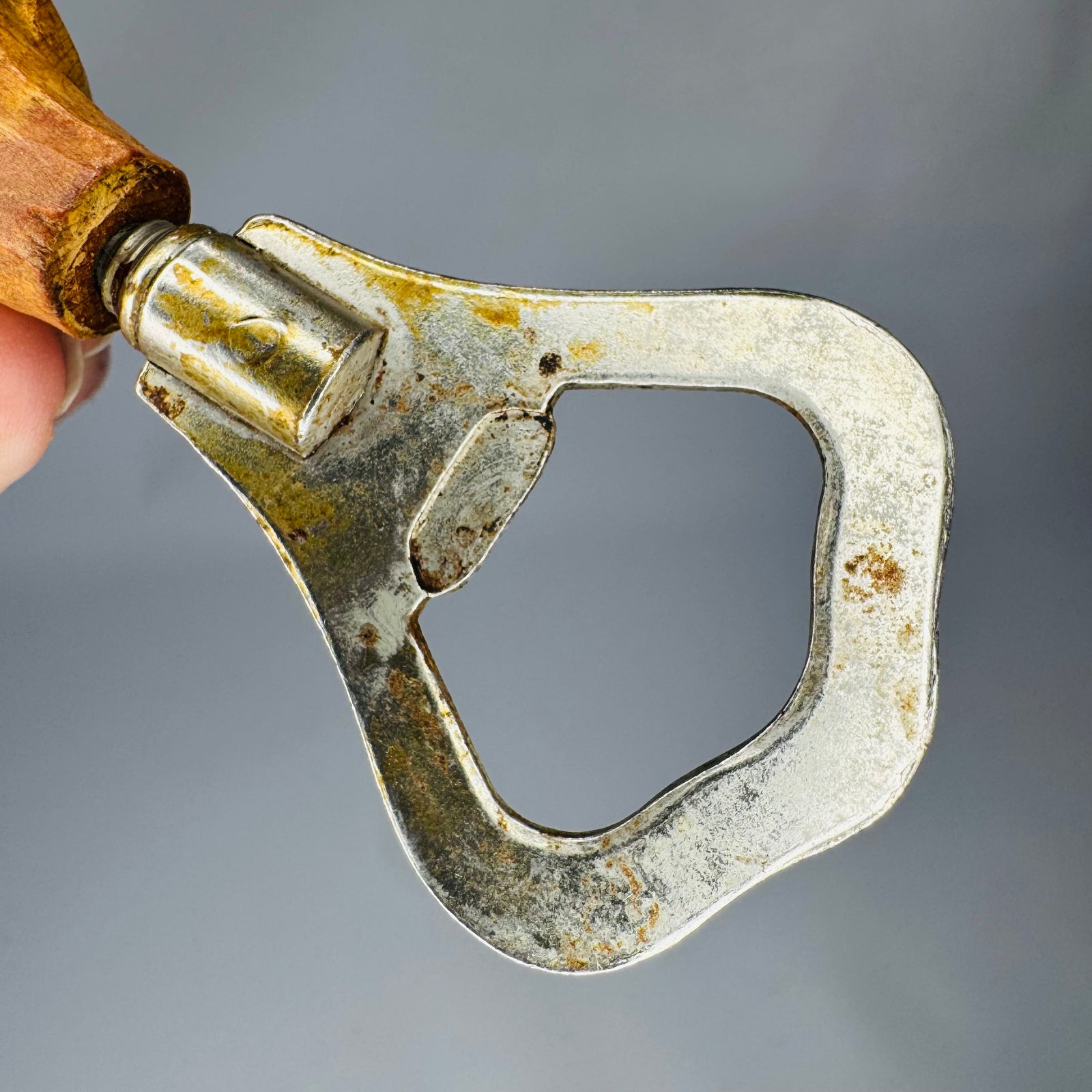 Vintage Hand-Carved Wooden Bottle Opener – Breweriana Bar Collectible