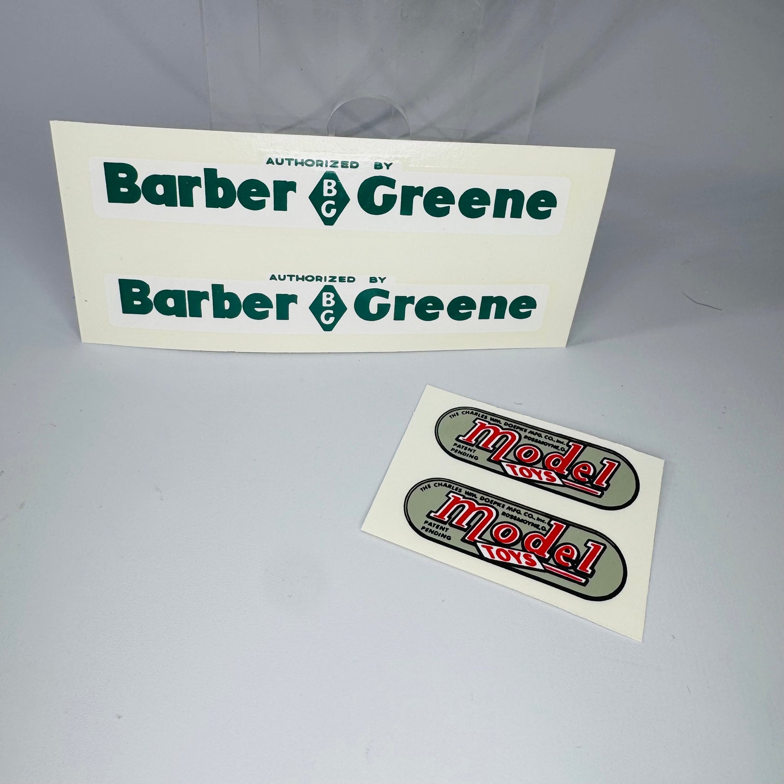 Vintage Doepke Model Toys Water Transfer Decals – Barber Greene Authorized
