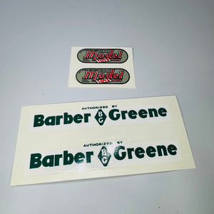 Vintage Doepke Model Toys Water Transfer Decals – Barber Greene Authorized