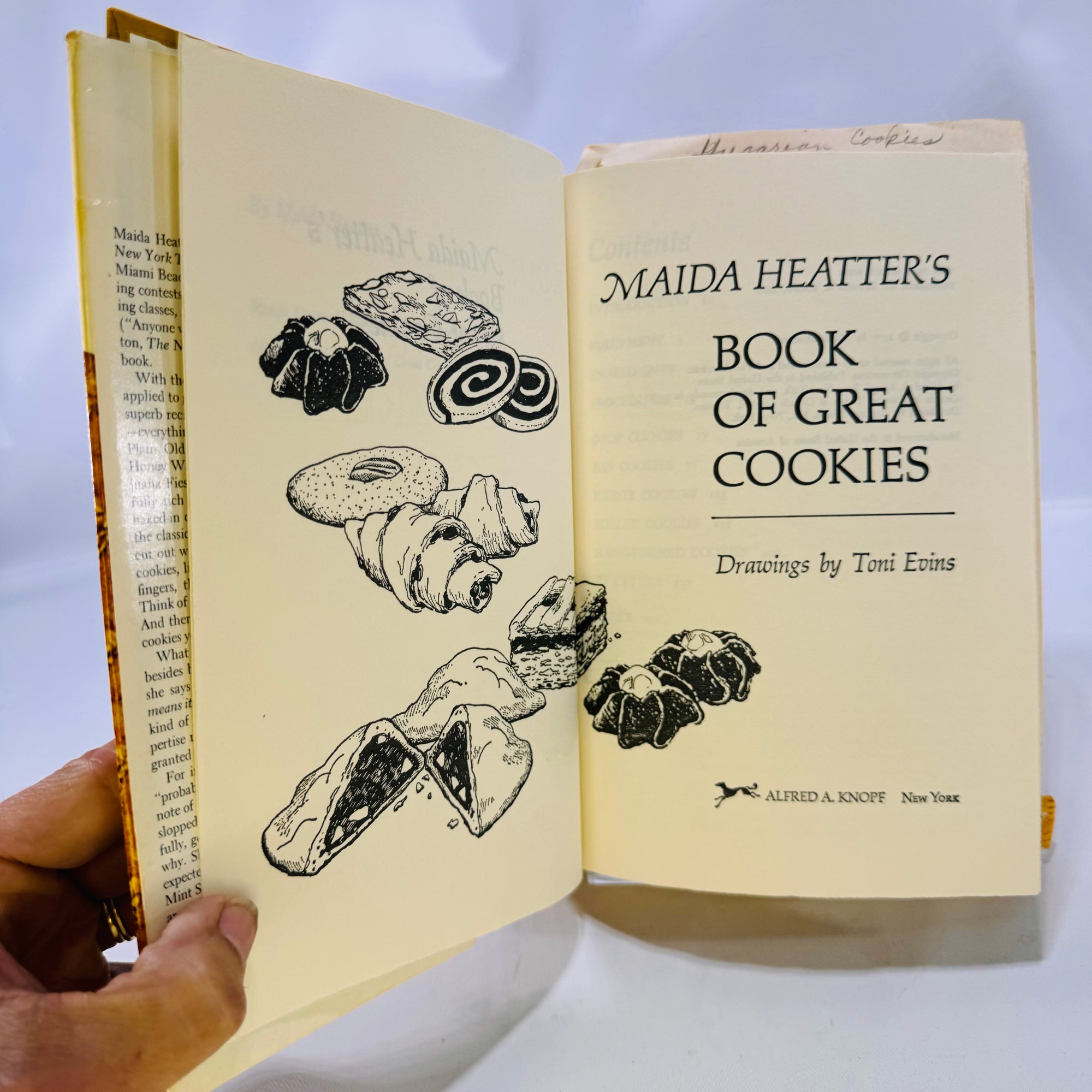 Two Maida Heatter's Cook Books Book of Great Cookies (1977) & New Book of Great Desserts (1982) Hardcover