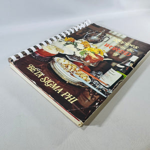 Vintage 1978 Recipes from the World of Beta Sigma Phi Cookbook Spiral Bound Sorority Recipe Book