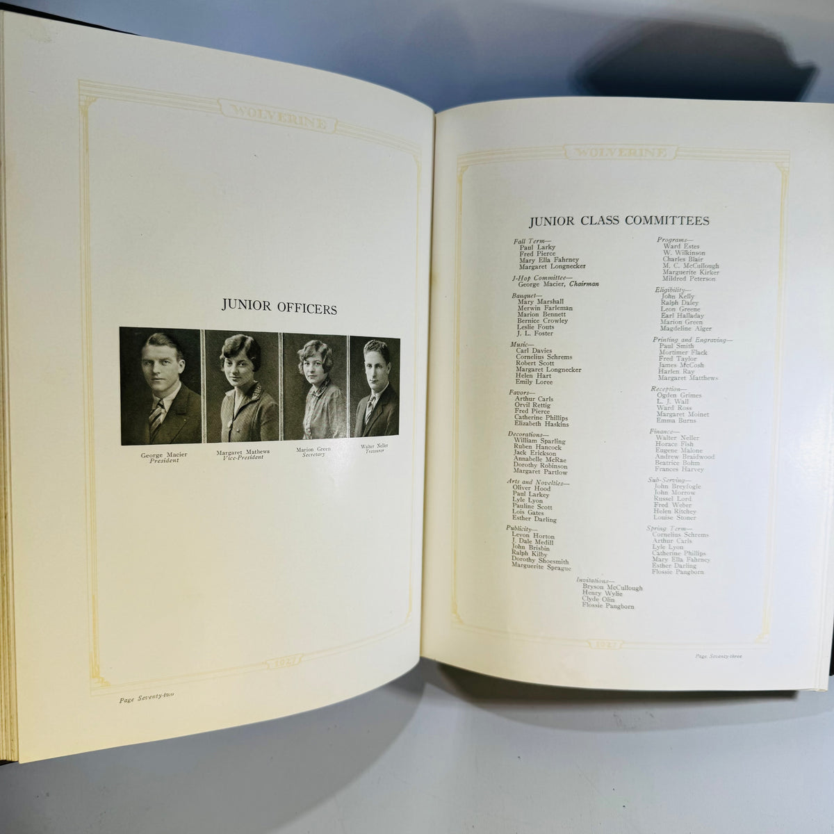 1927 Michigan State College Yearbook Spartan Issue Wolverine Hardcover East Lansing MSU History
