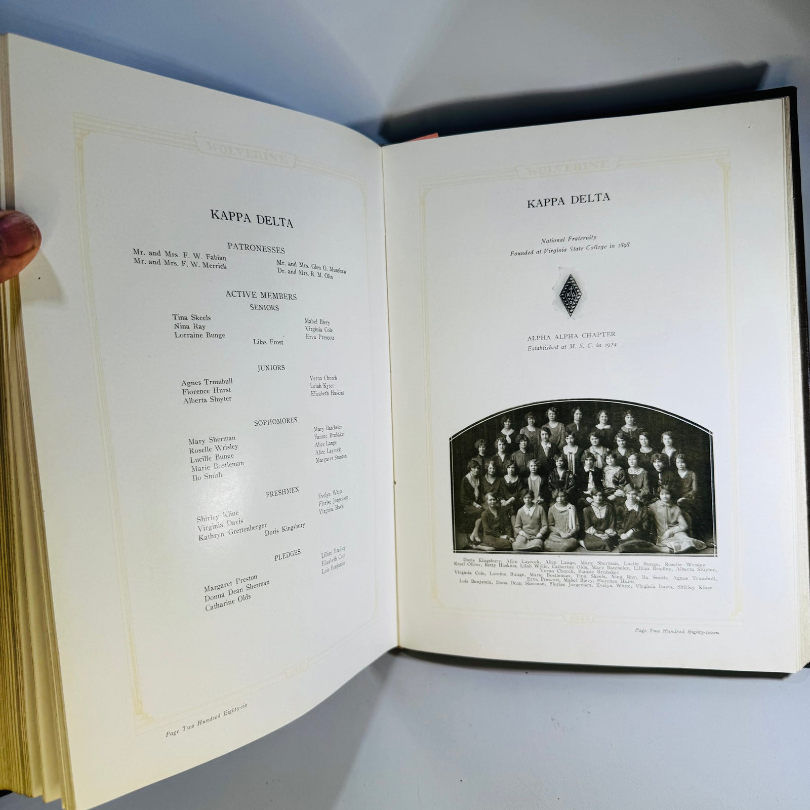 1927 Michigan State College Yearbook Spartan Issue Wolverine Hardcover East Lansing MSU History